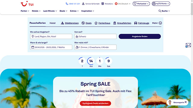 Spring Sale: Jetzt Frühling buchen und bis zu 45 % Rabatt sichern